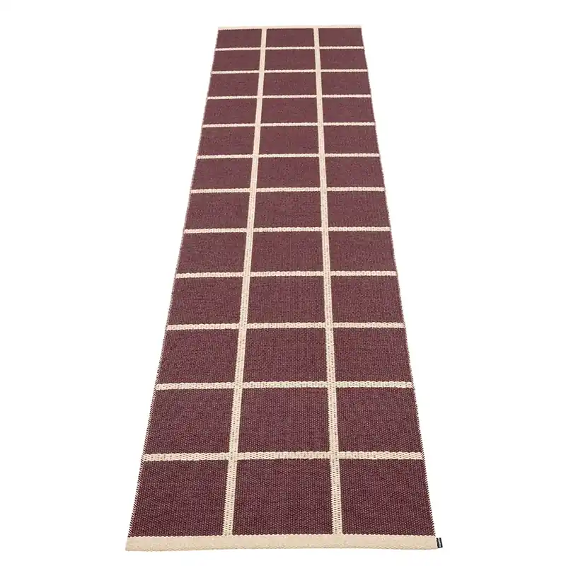Vävd Matta Criss Burgundy 70x300 cm Populär